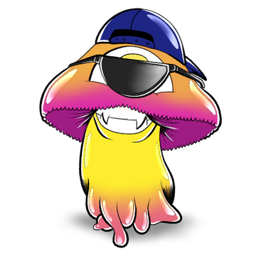 Mushy Events Mushy, the VISIV mascot, wearing sunglasses on the events page